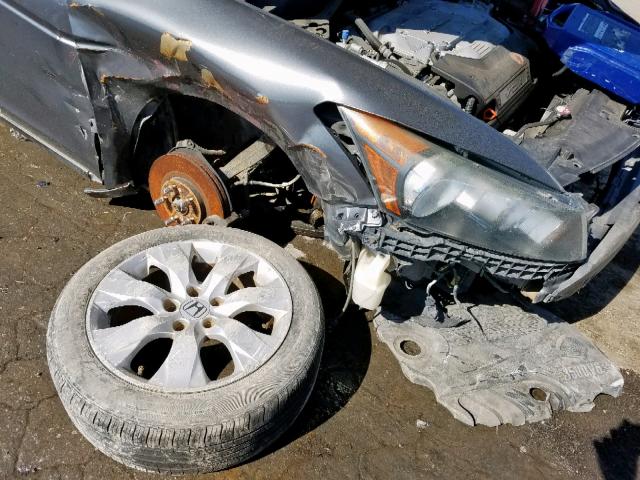 1HGCP36868A030098 - 2008 HONDA ACCORD EXL GRAY photo 9