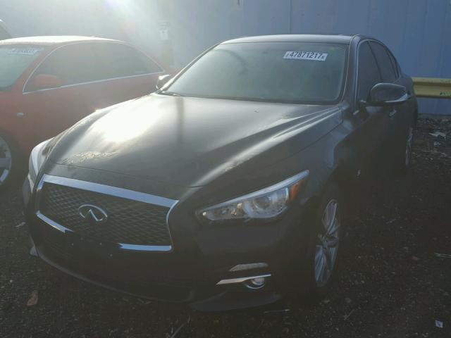 JN1BV7AR4FM412474 - 2015 INFINITI Q50 BASE BLACK photo 2