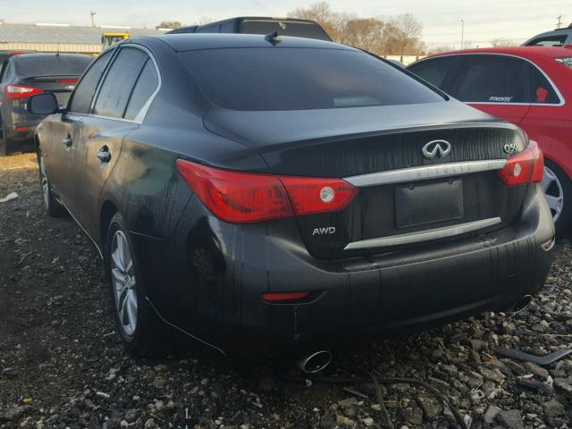 JN1BV7AR4FM412474 - 2015 INFINITI Q50 BASE BLACK photo 3