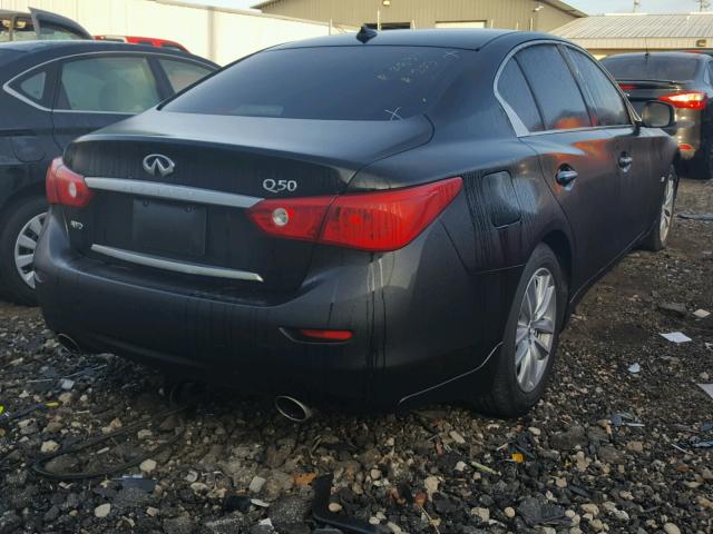 JN1BV7AR4FM412474 - 2015 INFINITI Q50 BASE BLACK photo 4