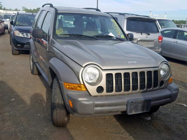 1J4GL48K37W512890 - 2007 JEEP LIBERTY SP BROWN photo 1