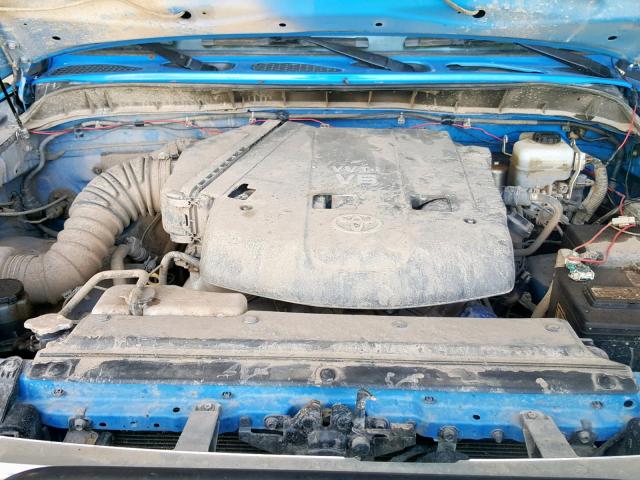 JTEBU11F770009905 - 2007 TOYOTA FJ CRUISER BLUE photo 7