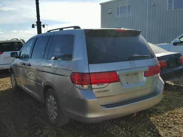 5FNRL38258B500576 - 2008 HONDA ODYSSEY LX SILVER photo 3