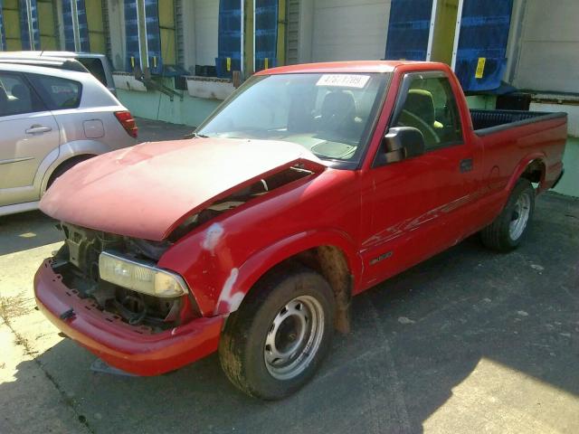 1GCCS1440WK266366 - 1998 CHEVROLET S TRUCK S1 RED photo 2