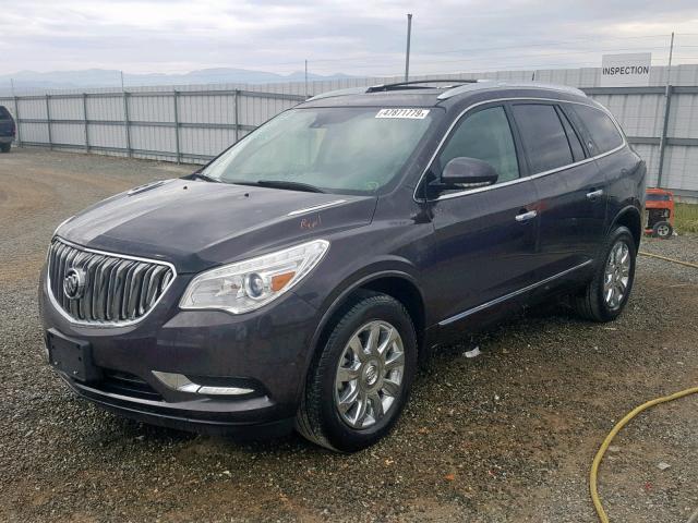 5GAKVCKD0HJ298665 - 2017 BUICK ENCLAVE CHARCOAL photo 2