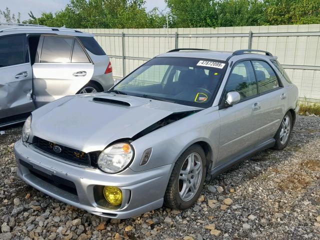 JF1GG296X2G801578 - 2002 SUBARU IMPREZA WR SILVER photo 2