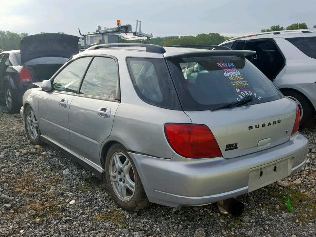 JF1GG296X2G801578 - 2002 SUBARU IMPREZA WR SILVER photo 3