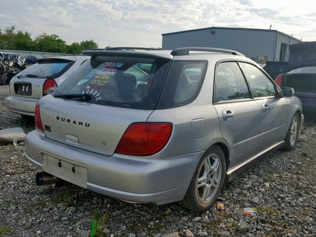 JF1GG296X2G801578 - 2002 SUBARU IMPREZA WR SILVER photo 4