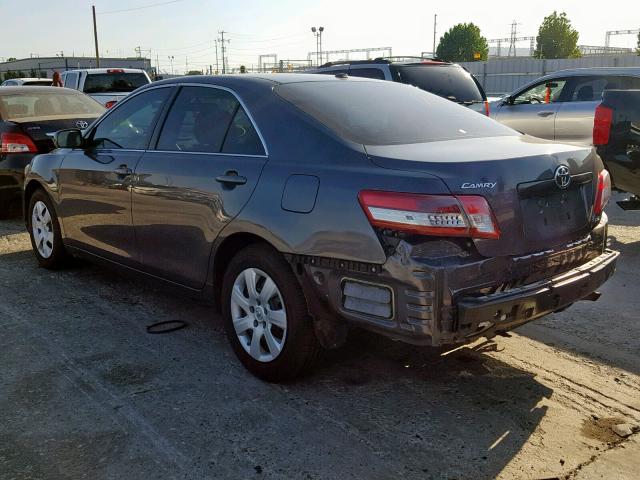 4T4BF3EK7BR110804 - 2011 TOYOTA CAMRY BASE GRAY photo 3