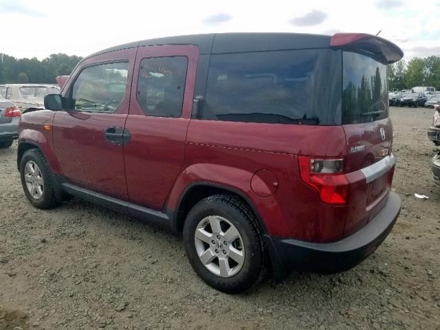 5J6YH2H74BL002838 - 2011 HONDA ELEMENT EX MAROON photo 3