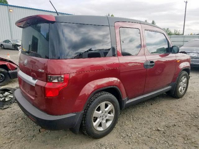 5J6YH2H74BL002838 - 2011 HONDA ELEMENT EX MAROON photo 4