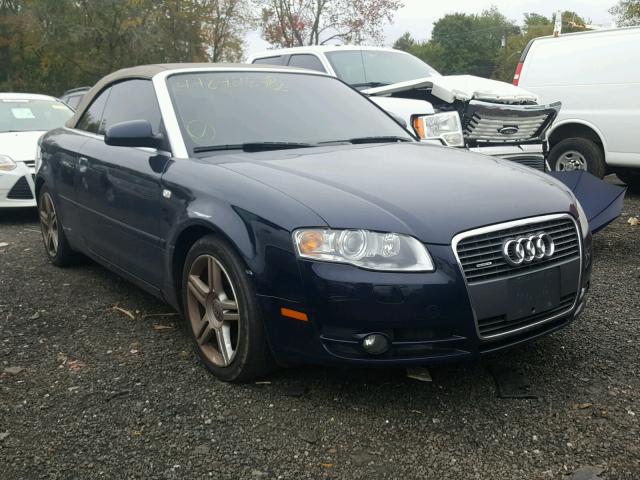 WAUDF48H47K019213 - 2007 AUDI A4 2.0T CA BLUE photo 1