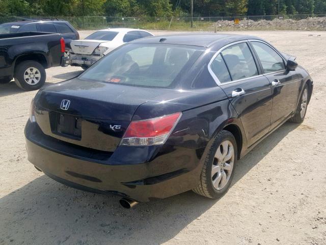 1HGCP36828A055838 - 2008 HONDA ACCORD EXL BLACK photo 4