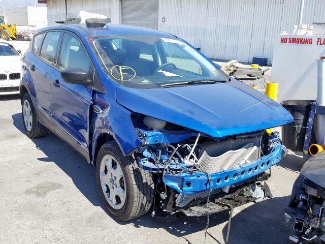 1FMCU0F74JUC78587 - 2018 FORD ESCAPE S BLUE photo 1