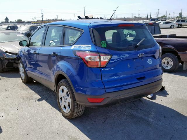 1FMCU0F74JUC78587 - 2018 FORD ESCAPE S BLUE photo 3