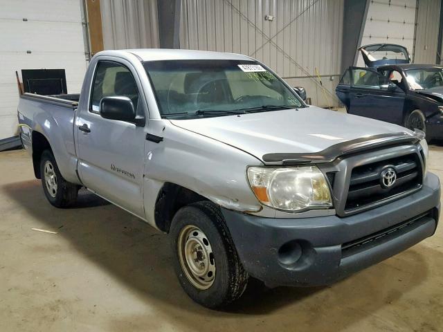 5TENX22NX8Z589768 - 2008 TOYOTA TACOMA SILVER photo 1