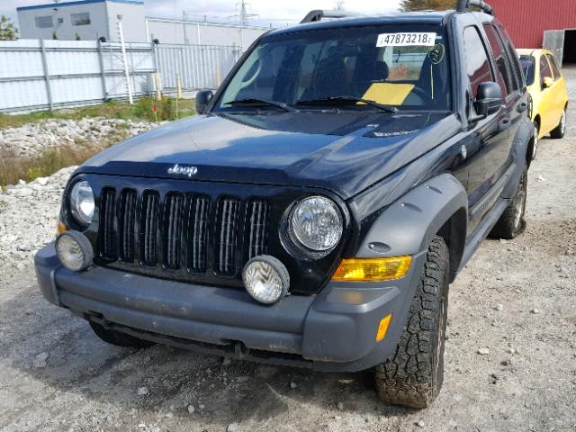 1J4GL38K46W145992 - 2006 JEEP LIBERTY RE BLACK photo 2