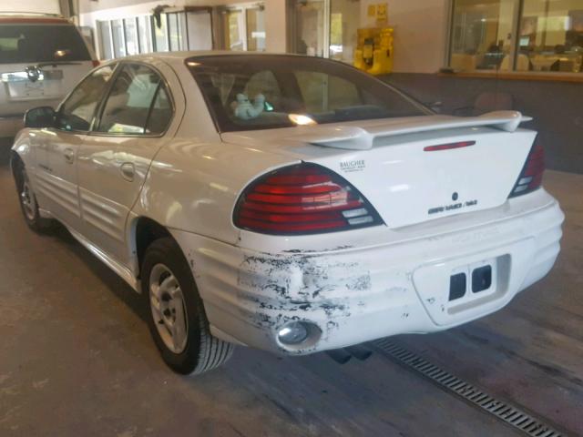 1G2NF52T41M597919 - 2001 PONTIAC GRAND AM S WHITE photo 3