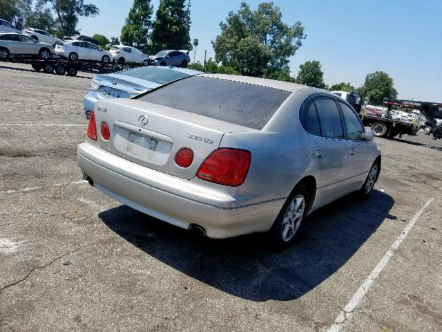 JT8BD69S940199719 - 2004 LEXUS GS 300 GRAY photo 4