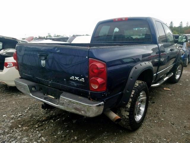 1D7KS28A97J589930 - 2007 DODGE RAM 2500 S BLUE photo 4