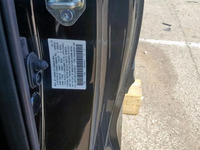 2HGFC3B72JH354419 - 2018 HONDA CIVIC EXL 黑色 照片 10