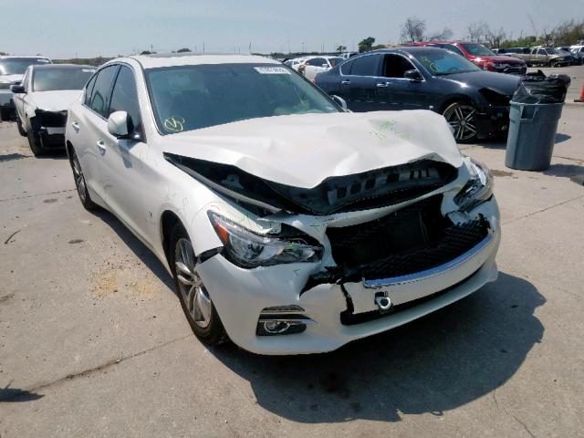 JN1BV7AP8FM344839 - 2015 INFINITI Q50 BASE WHITE photo 1