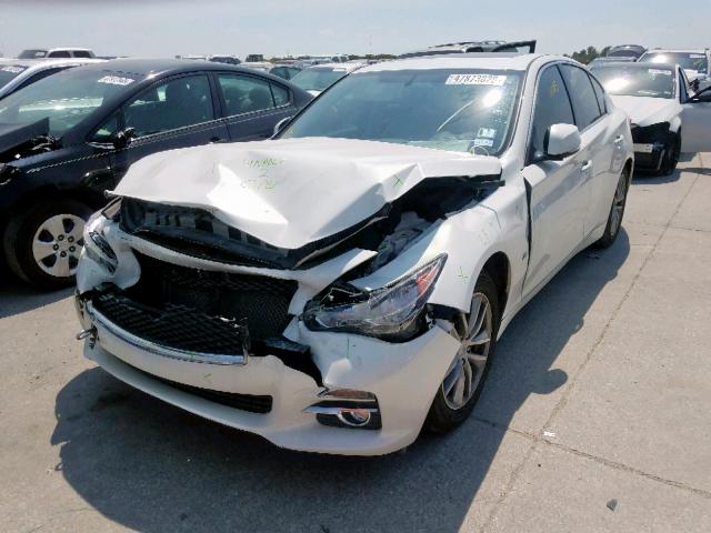 JN1BV7AP8FM344839 - 2015 INFINITI Q50 BASE WHITE photo 2