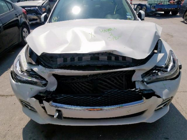 JN1BV7AP8FM344839 - 2015 INFINITI Q50 BASE WHITE photo 7