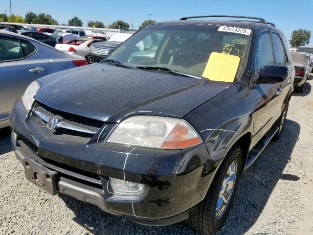 2HNYD18872H528439 - 2002 ACURA MDX TOURIN BLACK photo 2