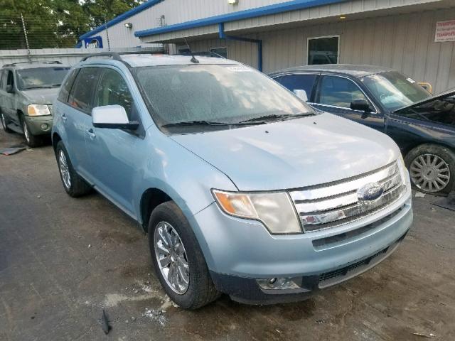 2FMDK38C38BA67922 - 2008 FORD EDGE SEL BLUE photo 1