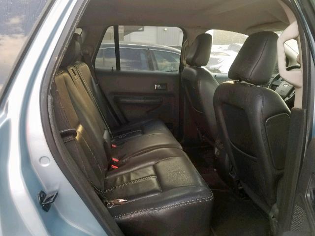 2FMDK38C38BA67922 - 2008 FORD EDGE SEL BLUE photo 6