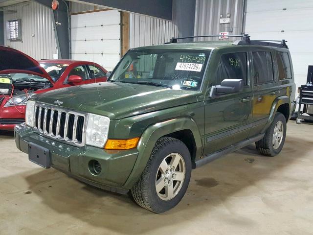 1J8HG48K77C588606 - 2007 JEEP COMMANDER მწვანე ფოტო 2