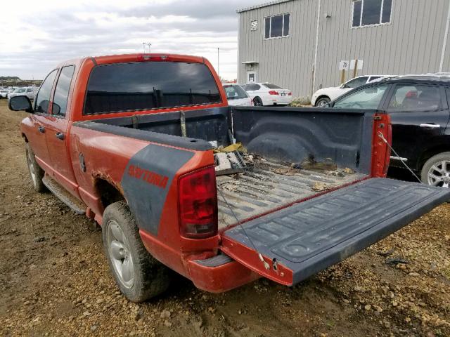 1D7HU18D35J594059 - 2005 DODGE RAM 1500 S ORANGE photo 3