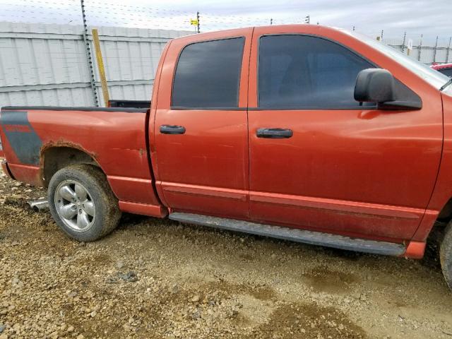 1D7HU18D35J594059 - 2005 DODGE RAM 1500 S ORANGE photo 9