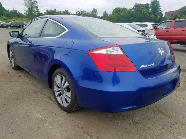 1HGCS1B87AA008836 - 2010 HONDA ACCORD EXL BLUE photo 3