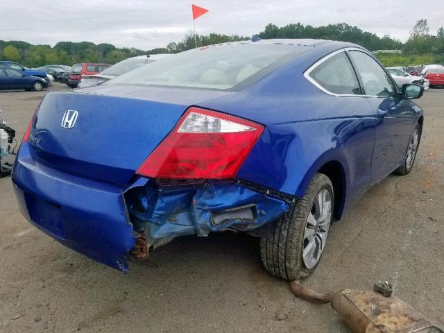 1HGCS1B87AA008836 - 2010 HONDA ACCORD EXL BLUE photo 4