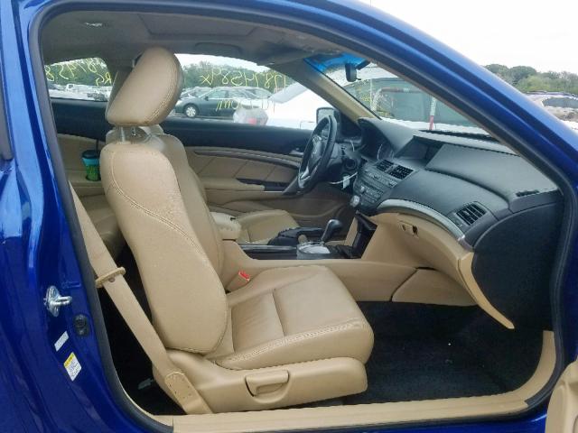 1HGCS1B87AA008836 - 2010 HONDA ACCORD EXL BLUE photo 5