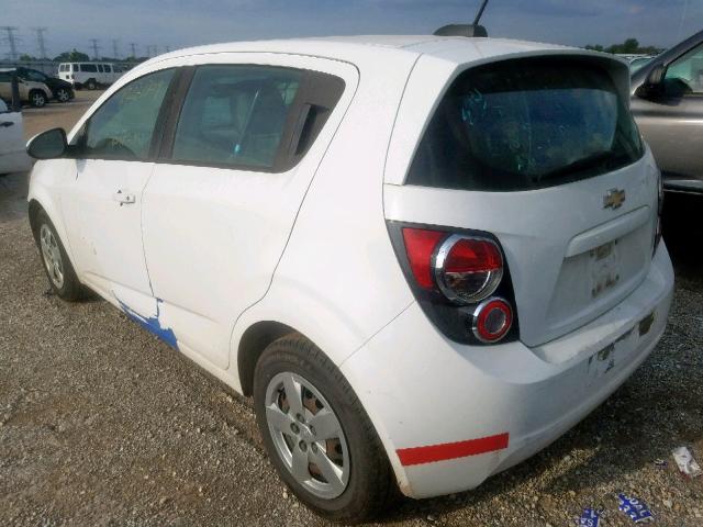 1G1JA6SH1F4203528 - 2015 CHEVROLET SONIC LS WHITE photo 3