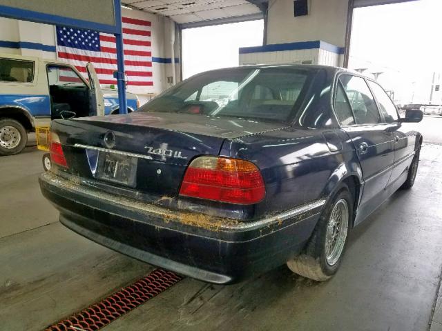 WBAGH8338XDP01509 - 1999 BMW 740 IL BLUE photo 4