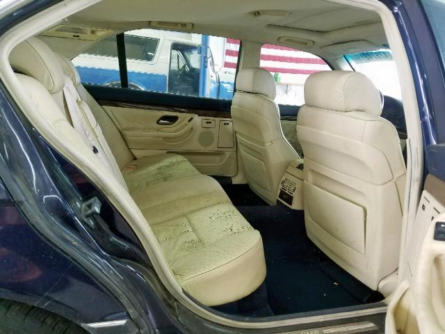 WBAGH8338XDP01509 - 1999 BMW 740 IL BLUE photo 6