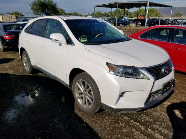 2T2ZB1BA0FC003603 - 2015 LEXUS RX 450H WHITE photo 1