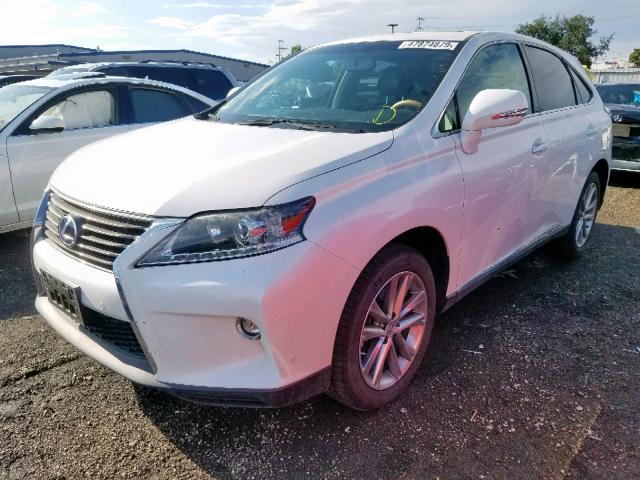 2T2ZB1BA0FC003603 - 2015 LEXUS RX 450H WHITE photo 2