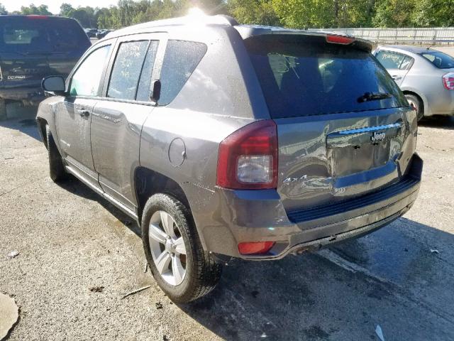 1C4NJDBB1ED815834 - 2014 JEEP COMPASS SP GRAY photo 3