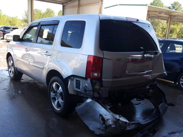 5FNYF4H79CB045647 - 2012 HONDA PILOT EXLN SILVER photo 3