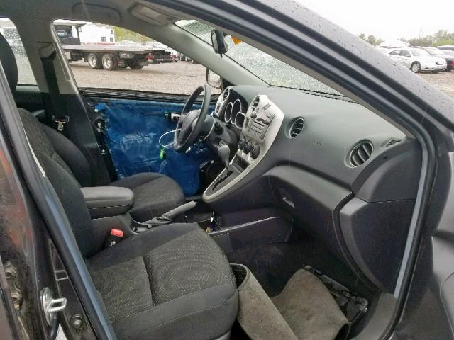 5Y2SM67089Z401181 - 2009 PONTIAC VIBE SILVER photo 5