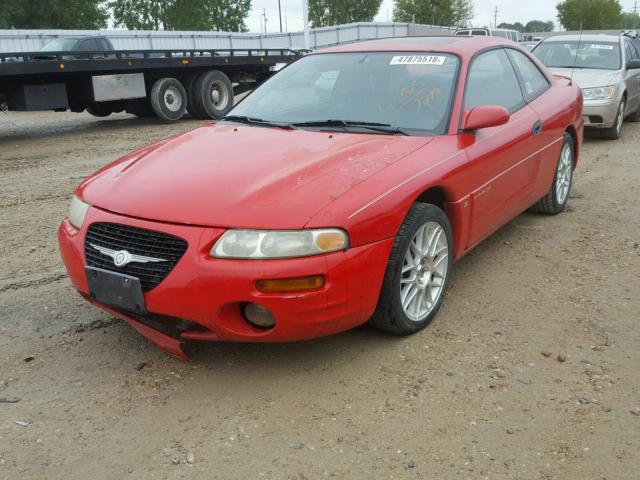 4C3AU52N8XE127299 - 1999 CHRYSLER SEBRING LX RED photo 2