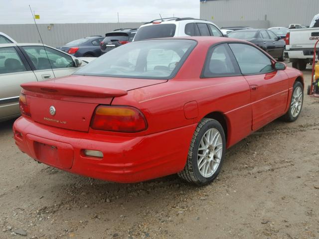 4C3AU52N8XE127299 - 1999 CHRYSLER SEBRING LX RED photo 4