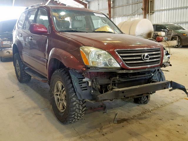 JTJBT20X390176589 - 2009 LEXUS GX 470 RED photo 1