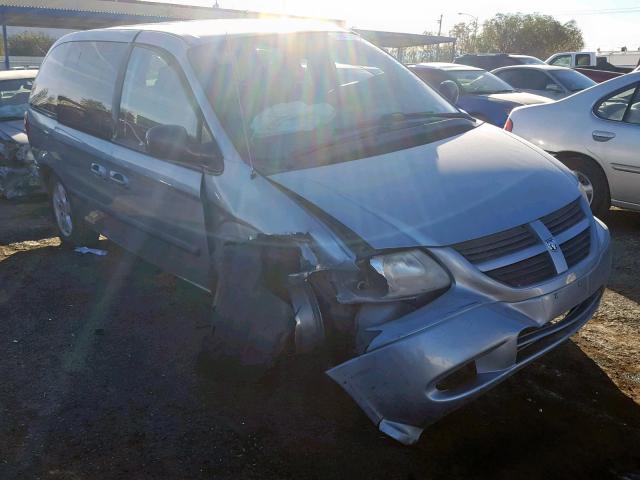 1D4GP45R85B154835 - 2005 DODGE CARAVAN SX GRAY photo 1