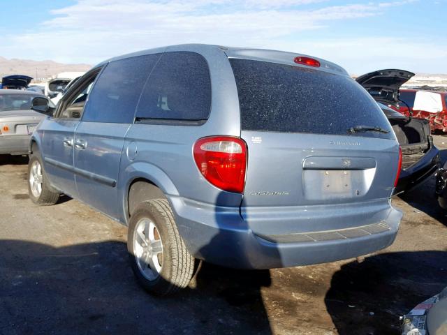 1D4GP45R85B154835 - 2005 DODGE CARAVAN SX GRAY photo 3